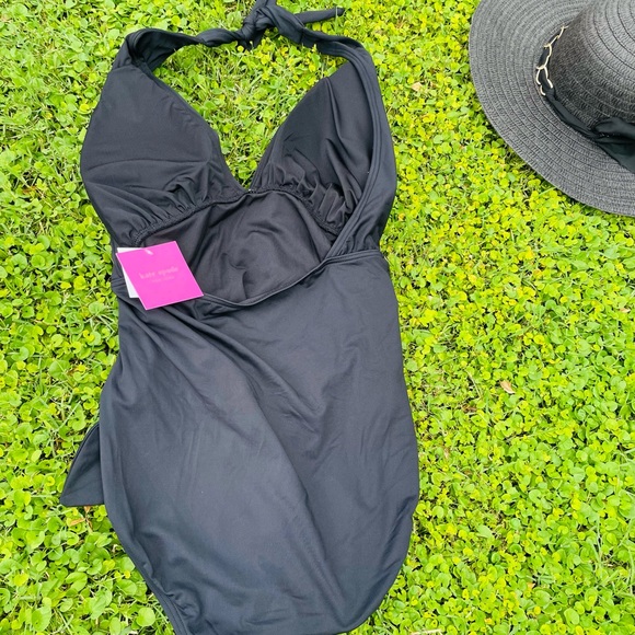 Kate Spade ♠️ Plunging Halter One Piece Swimsuit - Picture 9 of 12